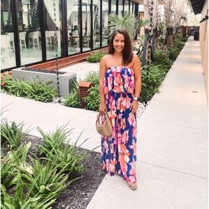 Purple Tropical Jumpsuit